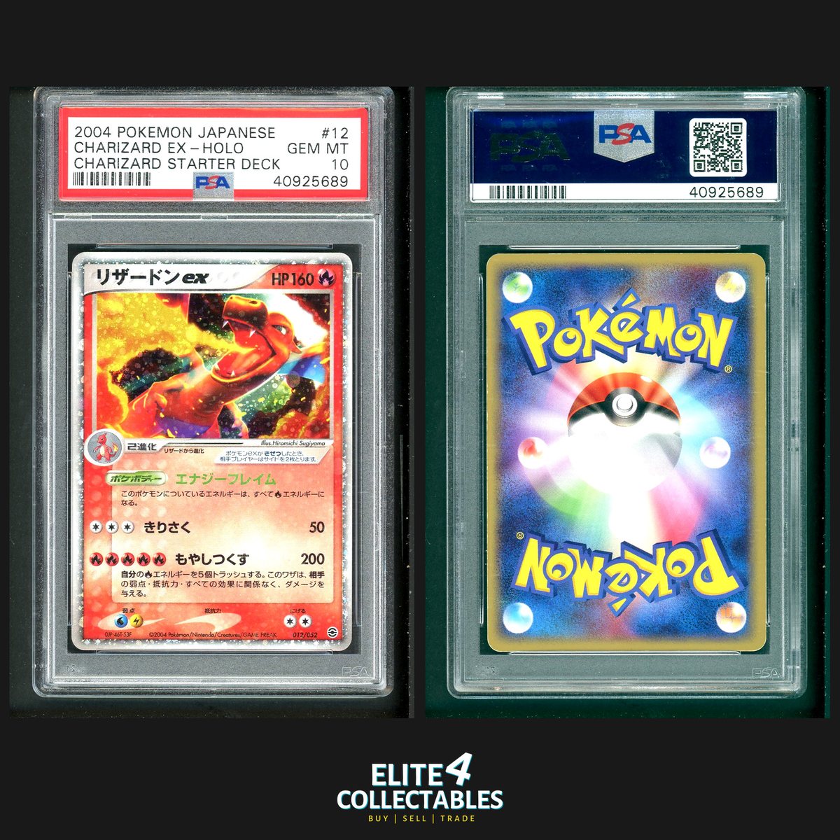 Charizard EX 012/052 Holo - PSA 10 (Japanese Charizard Starter Deck) – Photo 1