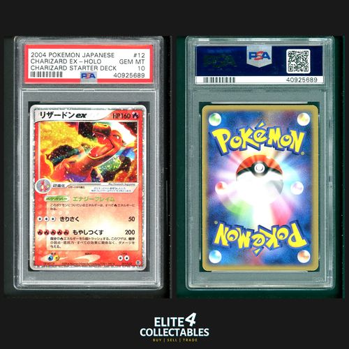 Charizard EX 012/052 Holo - PSA 10 (Japanese Charizard Starter Deck)