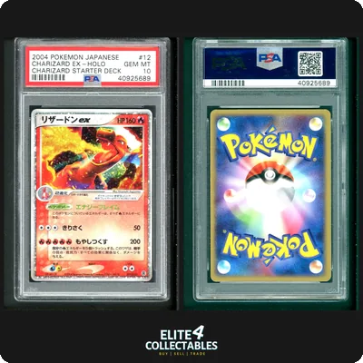 Charizard EX 012/052 Holo - PSA 10 (Japanese Charizard Starter Deck)